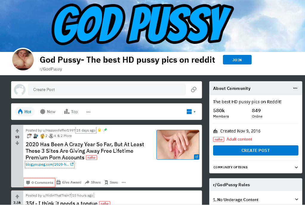 Pussy nsfw reddit 