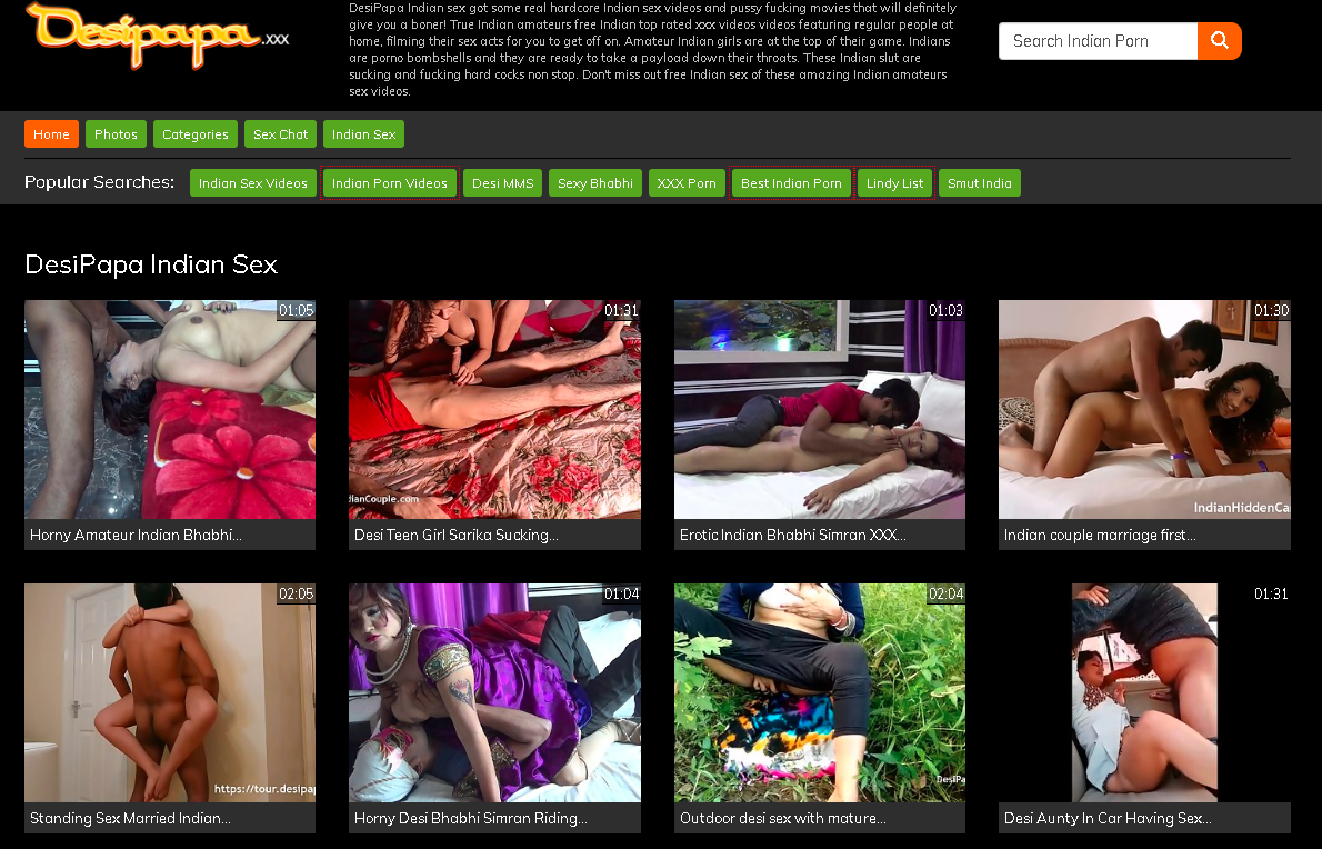 DesiPapa Premium XXX Indian Site Has Short Clips Of Hot Porn